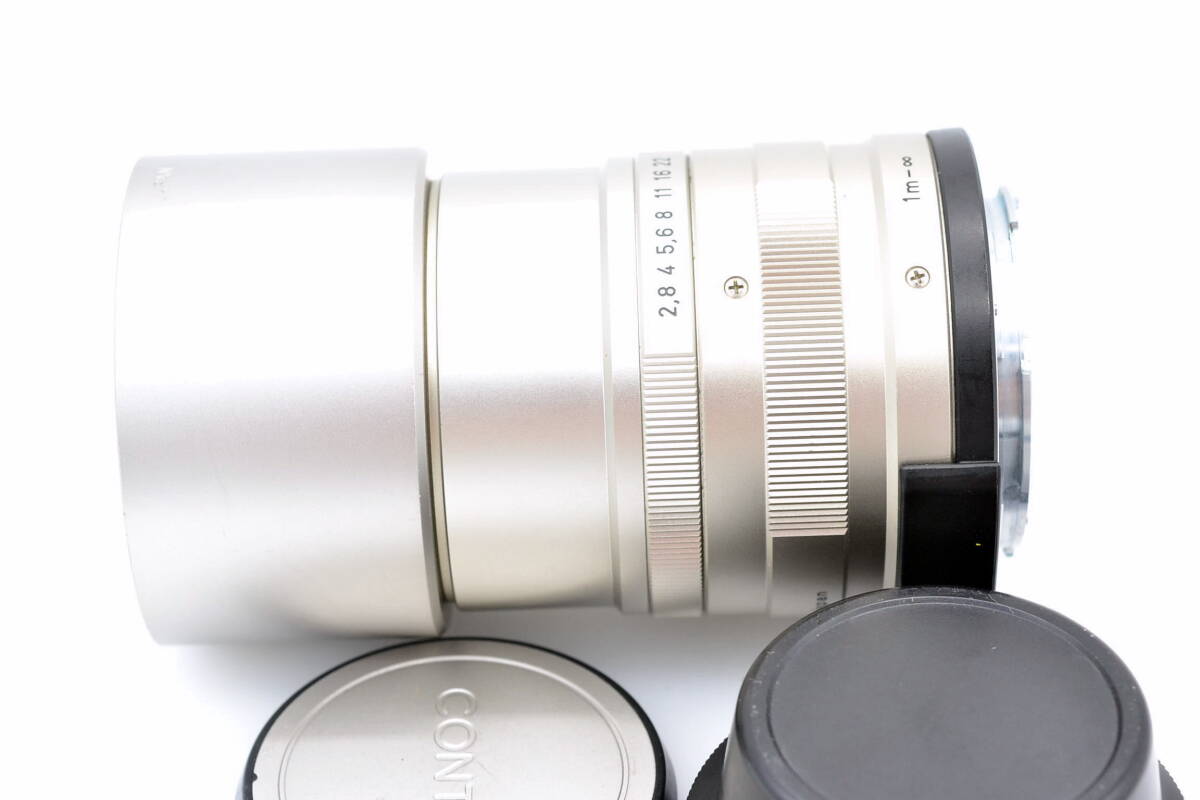 CONTAX G Carl Zeiss Sonnar 90mm 2.8 T* single burnt point middle telephoto lens with a hood 