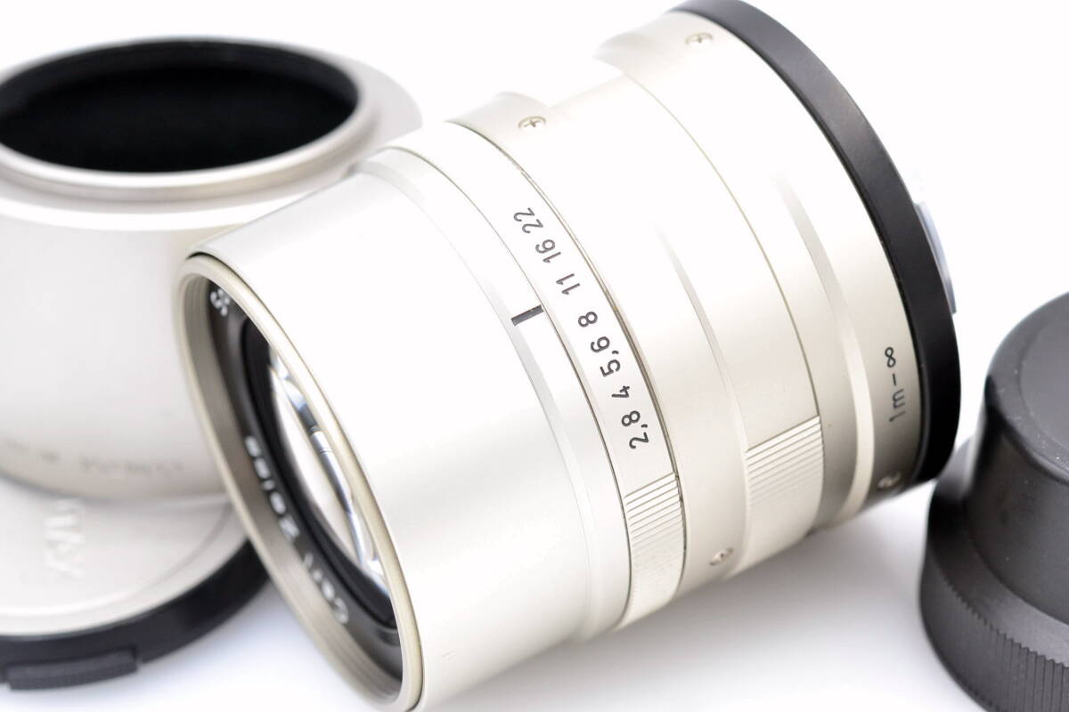 CONTAX G Carl Zeiss Sonnar 90mm 2.8 T* single burnt point middle telephoto lens with a hood 