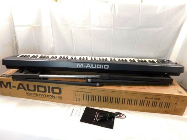 m258★KEYSTATION 88/M−AUDIO/MIDIキーボードコントローラー/88鍵 /スタンド付★送料200サイズ着払い/180サイズ着払い2個口発送の画像10