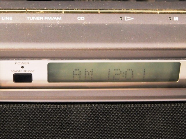 A688★SONY/D-3000/CDデッキ/GIUGIARO/Celebrity/CD NEW STEREO/CDラジオ/リモコン付/セレブリティ/ウッド柄系/ソニー★送料960円〜_画像3