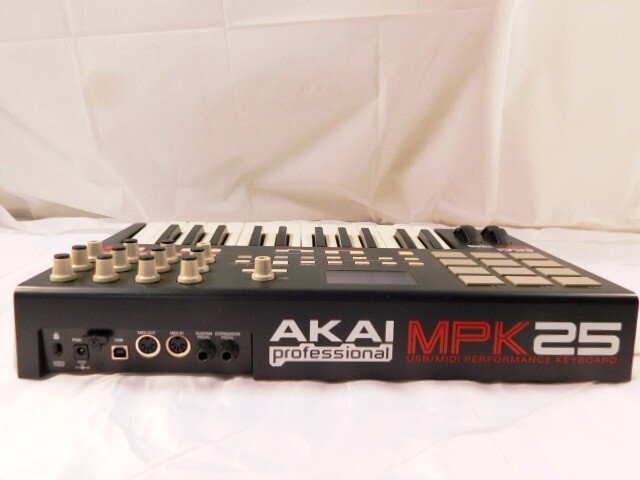 Y631*AKAI/MPK25/ клавиатура /USB/MIDI PERFORMANCE KEYBOARD/25 ключ 12 накладка /MIDI контроль клавиатура / не проверка / стоимость доставки 960 иен ~