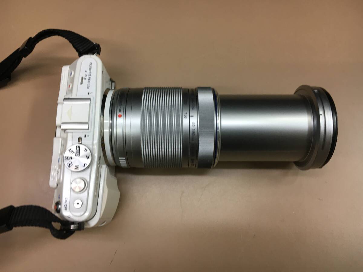 K106[06]K26(カメラ) 使用感多中古 OLYMPUS PEN Lite E-PL6 40-150 ※レンズ内カビ有 ※動作確認済み 5/17出品_画像3