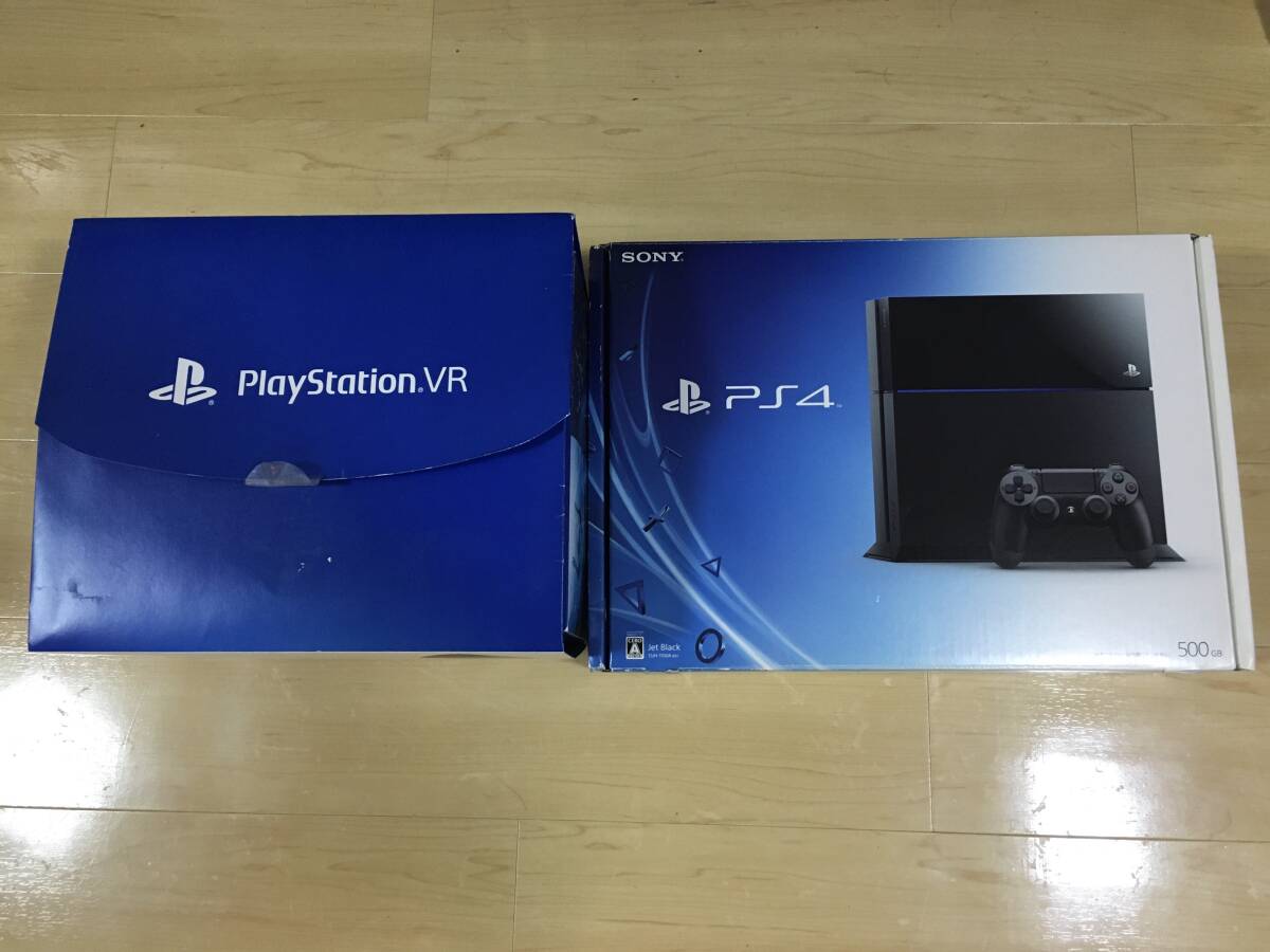 SONY PS4 CUH-1100A ジェットブラック 500GB PlayStation VR 本体 CUH-ZVR1 セット ※カメラ欠品