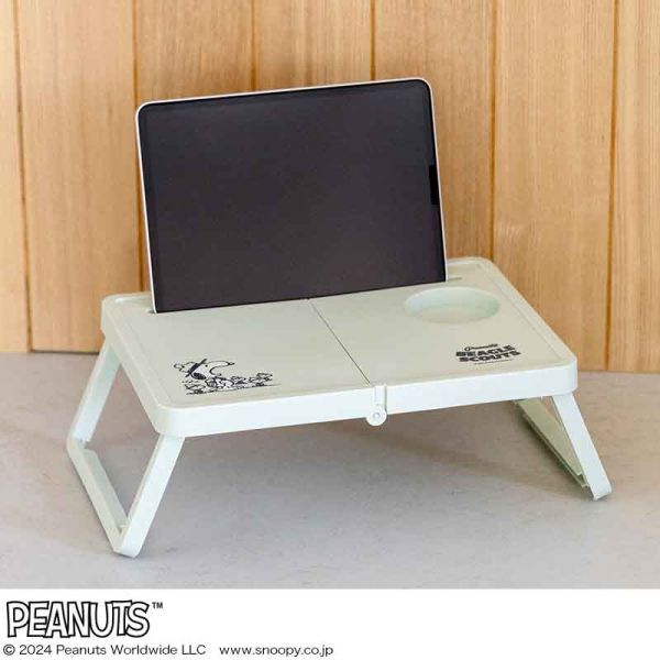 y 450 Snoopy vintage blue is light all-purpose! folding picnic-table postage 510 jpy 