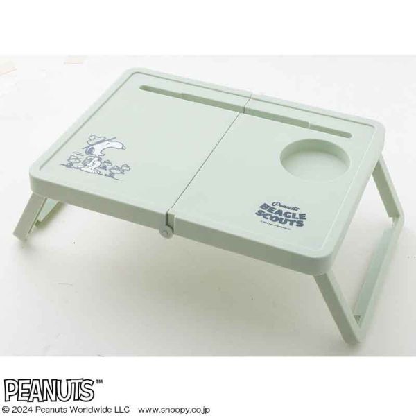 y 450 Snoopy vintage blue is light all-purpose! folding picnic-table postage 510 jpy 