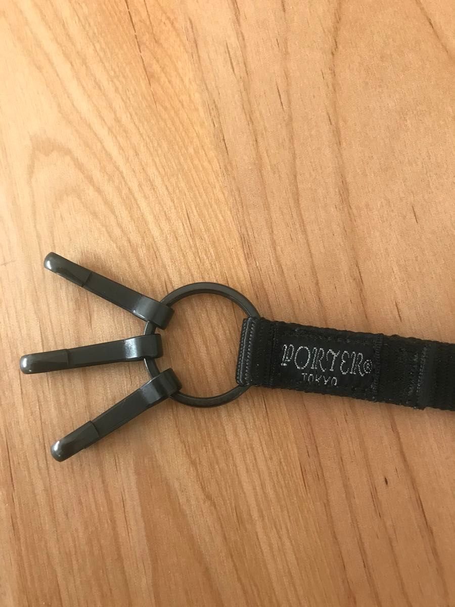 【ラスト1点】Porter  ポーター　キーリングホルダー　キーホルダー　ストラップ　黒