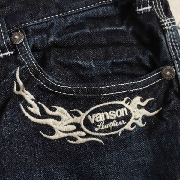 VANSON フライングスター 刺繍 デニムパンツ SP-B-29【34インチ】バンソン ワンウォッシュ_画像5