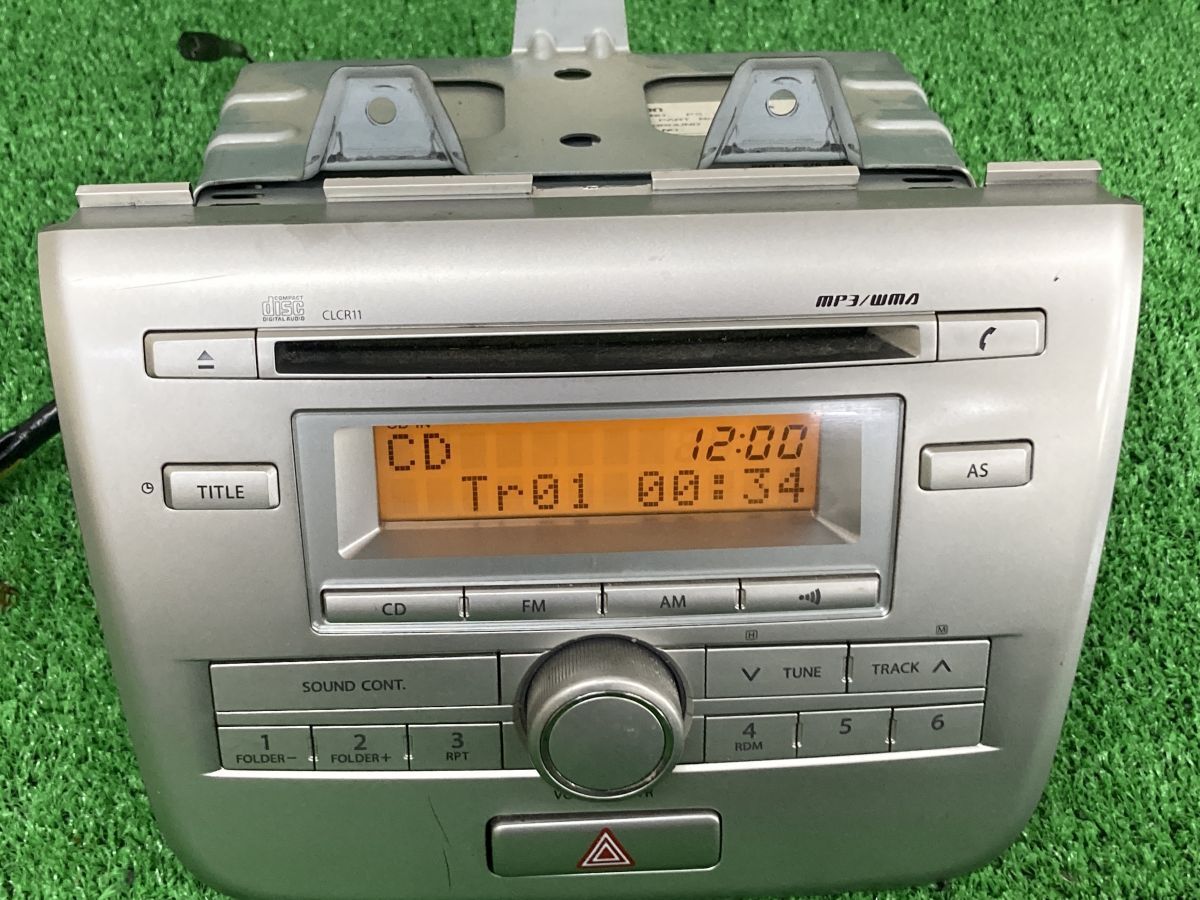 B　12-1　　ワゴンR MH23S　 純正 オーディオ 　 CDプレイヤー　 デッキ　　AZワゴン　MJ23S_画像1
