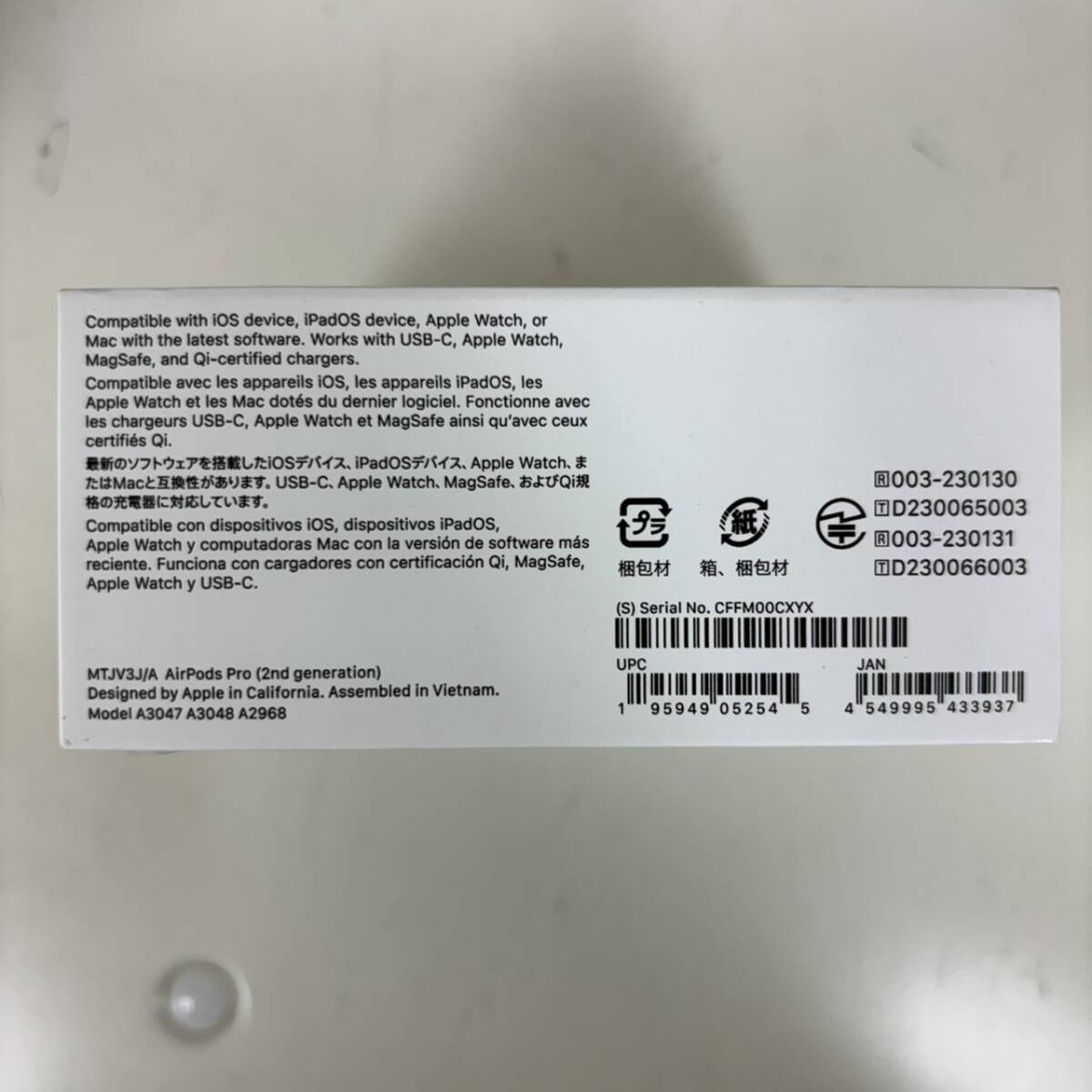 [K-28499]AirPods Pro второй поколение Apple MTJV3J/AMagSafe зарядка кейс (USB-C) имеется нераспечатанный товар 
