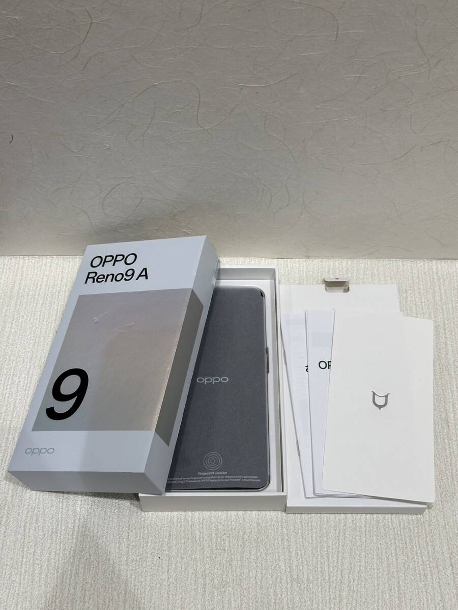 【KIM-984】【1円～】OPPO Reno9 A ムーンホワイト A3010P スマホ IMEI:866724061722094 判定:〇_画像1