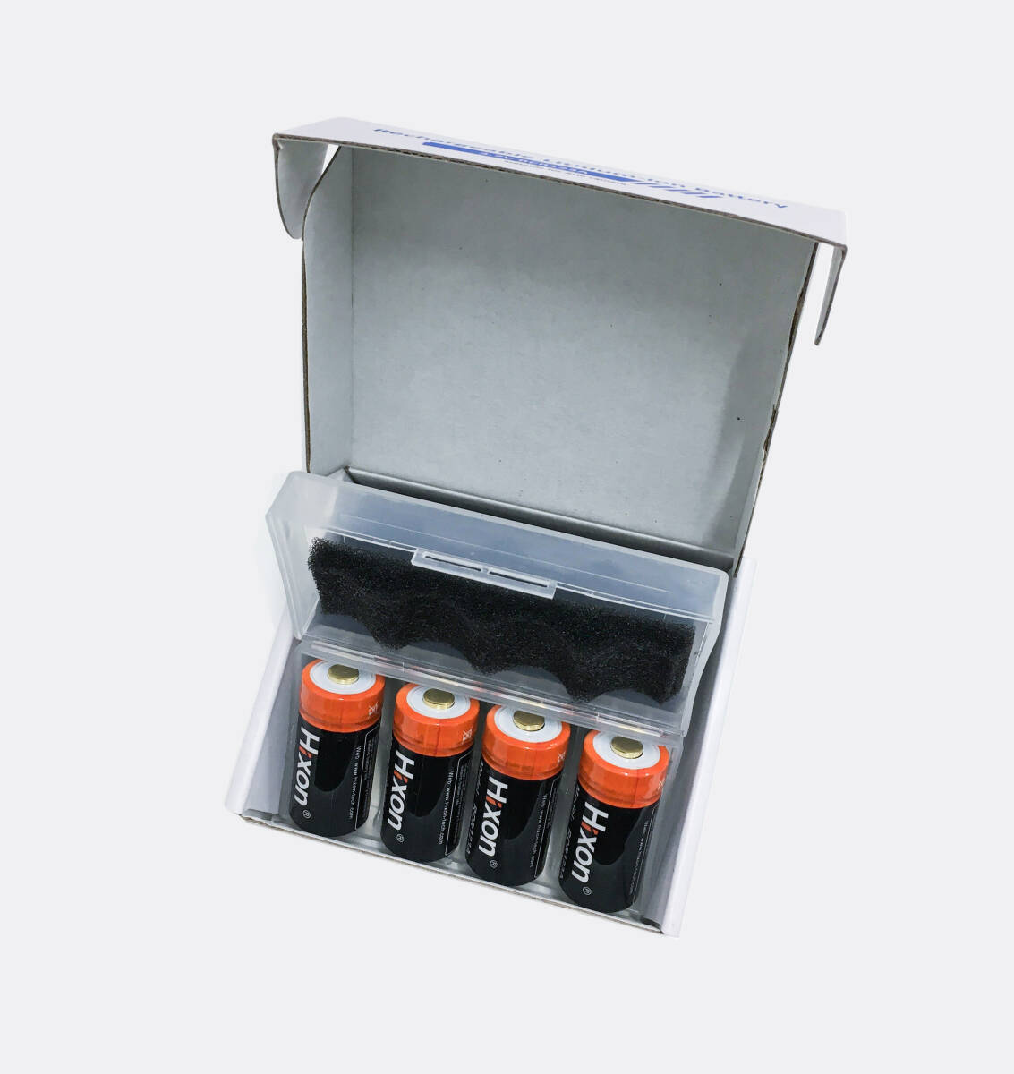 CR123a Hixon 700mah 充電式バッテリー 3.7v 電池4個セット_画像1