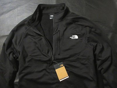 本物正規◆ノースフェイス◆アクティブハーフジップ/フリース ストレッチ■XXL■CANYONLANDS■黒■新品■アメリカ限定/吸湿速乾/JK3