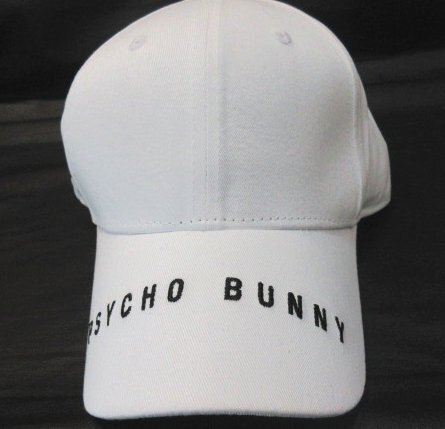 本物正規◆PSYCO BUNNY サイコバニー◆ベースボール キャップ STOKE■白■新品/日本未入荷 アメリカ モデル_画像3