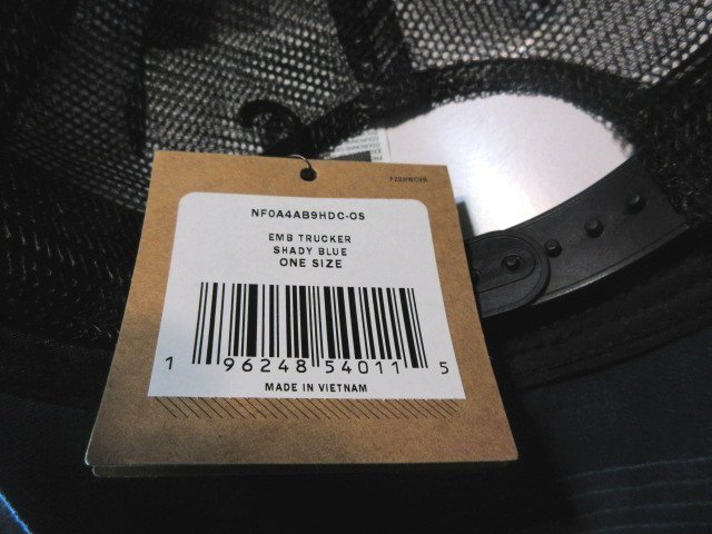本物正規■ノースフェイス■メッシュ キャップ EMB TRUCKER ベアー■SHADY BLUE/黒■HDC アメリカ限定■新品 帽子_画像6