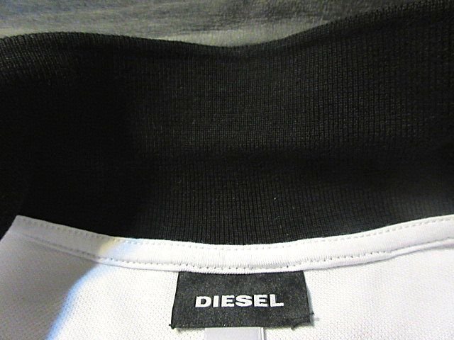 本物正規◆DIESEL ディーゼル◆ポロシャツ 背面ロゴ/プリント■M■白■RANDY NEW■新品/綿100％_画像7