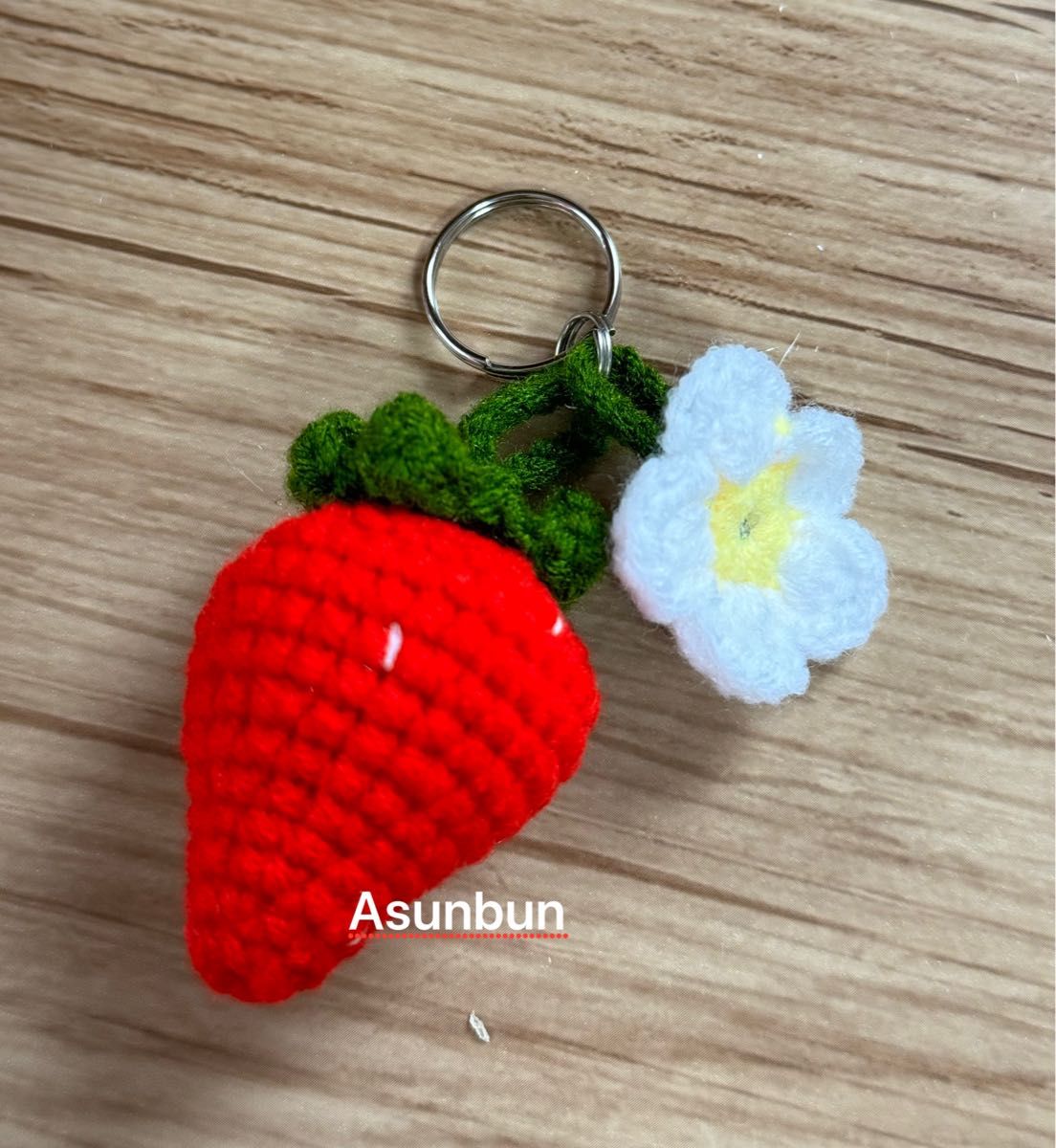 ハンドメイド かぎ編み あみぐるみ いちごのキーホルダー|Yahoo ハンドメイド かぎ編み あみぐるみ いちごのキーホルダー|Yahoo