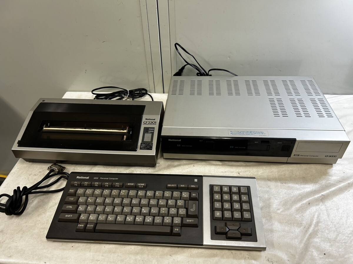 (69)National National MSX personal computer CF-3000 keyboard thermal printer CF-2301 present condition goods 