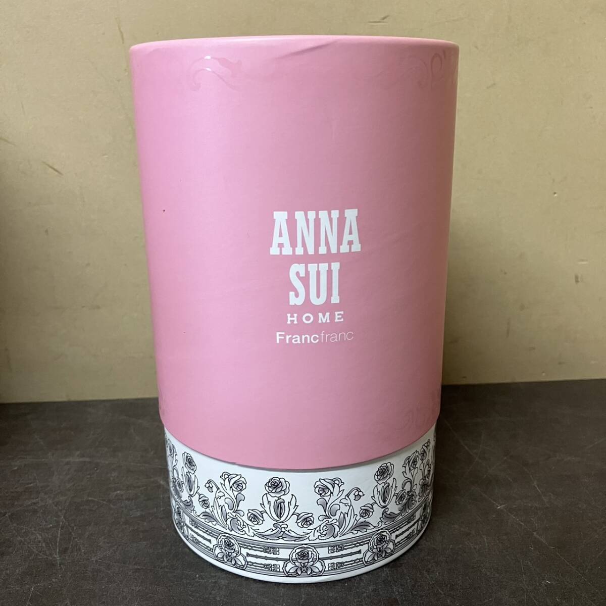 [5-46]ANNA SUI Francfranc WH ホワイト アロマキャンドル ローズの香り_画像1