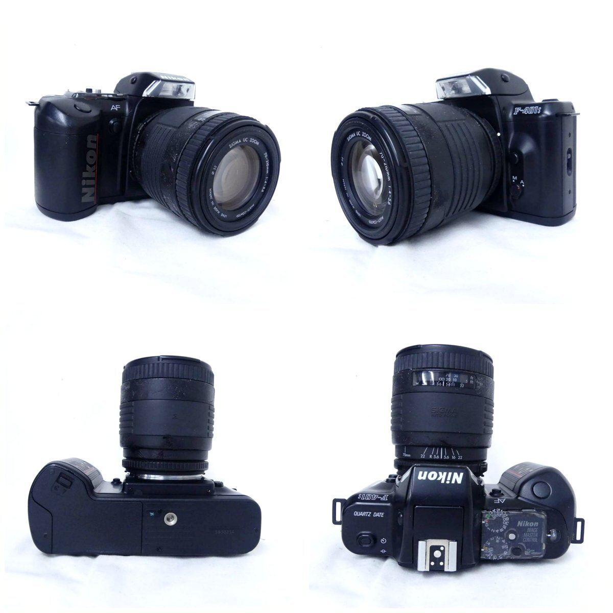 【1円】Nikon ニコン F-401s + シグマ 35-80mm、70-210mm フィルムカメラ 他 現状渡し USED /2405C_画像2