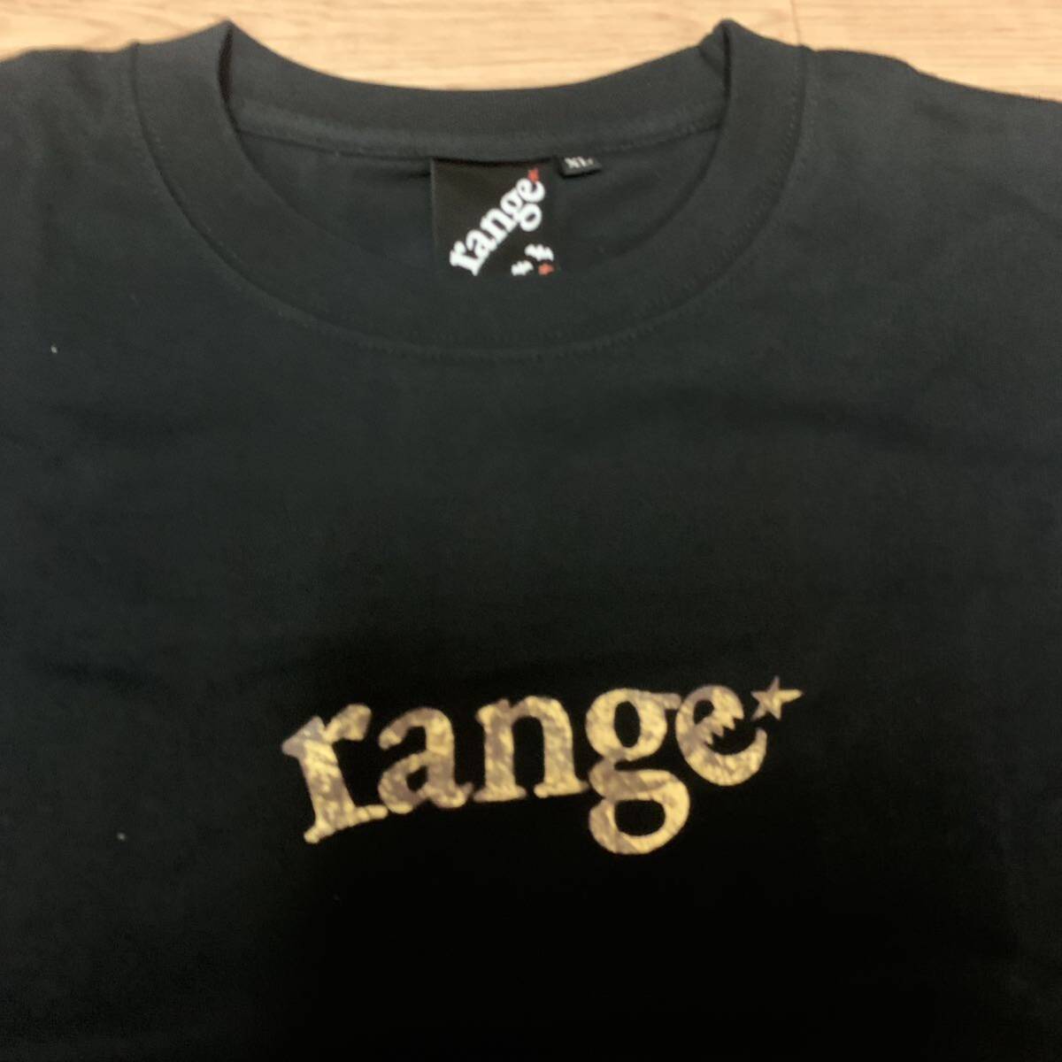送料無料！新品未使用品！range 半袖Tシャツ　メンズXLサイズ　ブラック_画像2