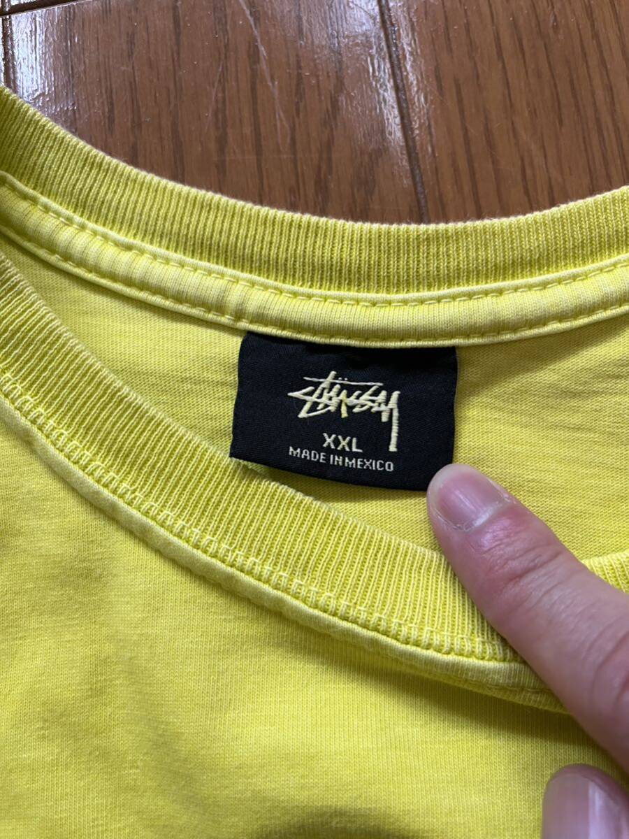 1 иен старт stussy Stussy s Logo Bick Silhouette skate long T длинный рукав футболка с длинным рукавом pigmentdye Old Vintage 