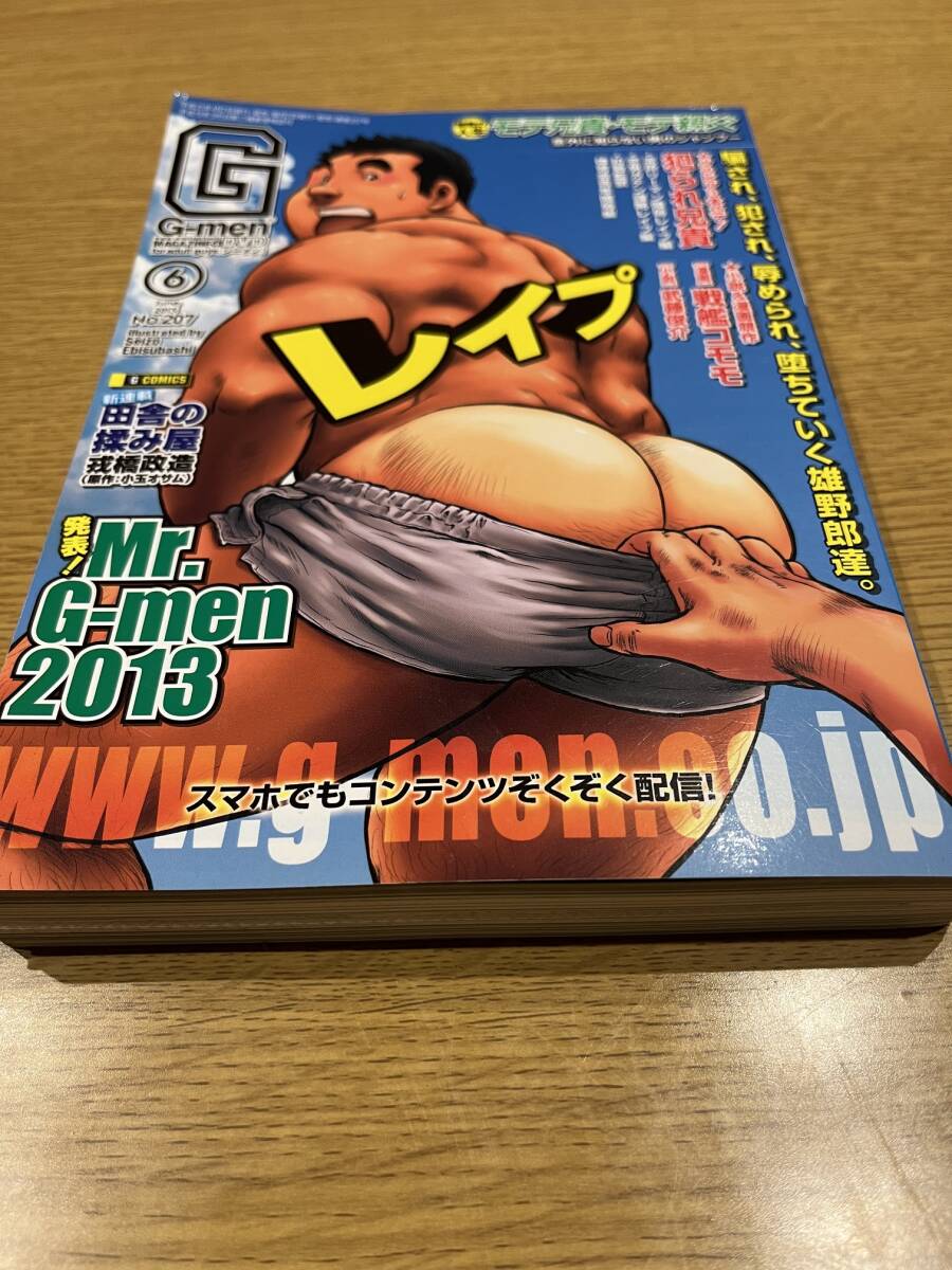 ゲイ雑誌 G-men ジーメン 2013年6月号 No.207 DVDなしの画像1
