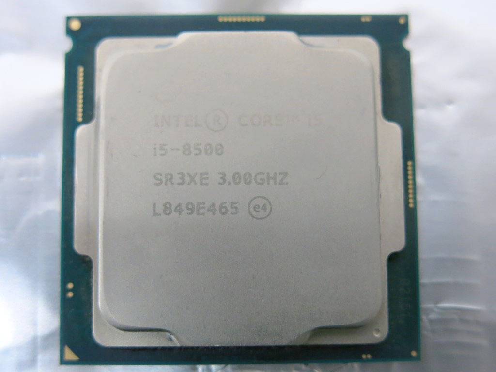 05K054 INTEL CORE i5 8500 3.00GHz SR3XE CPU UEFI起動確認 現状 中古 売切り_画像1