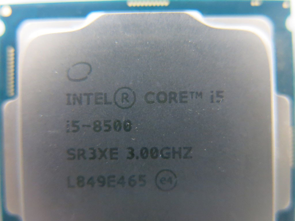 05K054 INTEL CORE i5 8500 3.00GHz SR3XE CPU UEFI起動確認 現状 中古 売切りの画像2