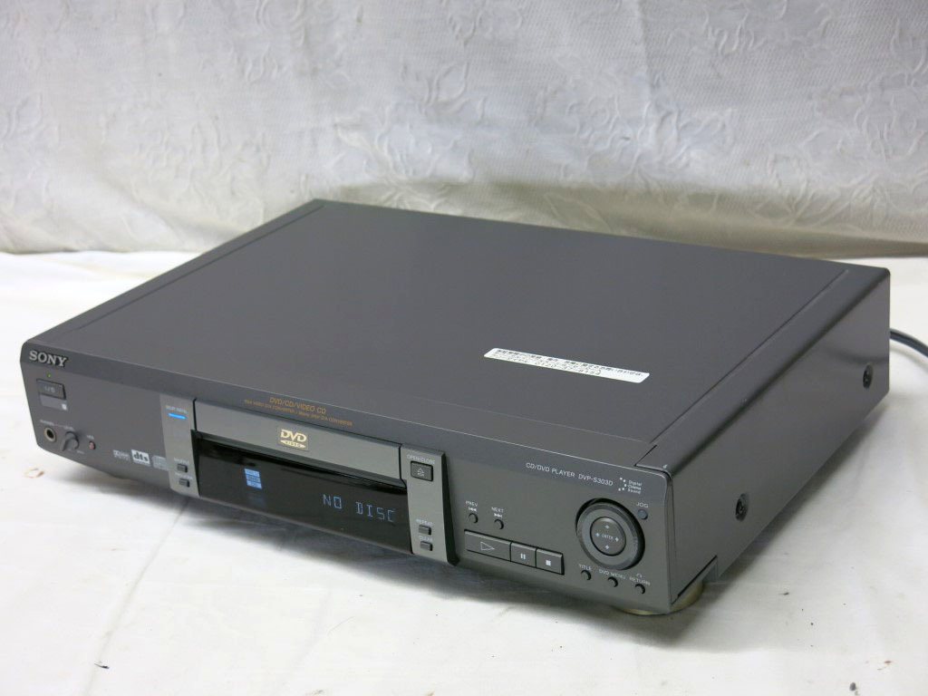 05K112 SONY ソニー DVDプレーヤー [DVP-S303D] 通電・DVD再生OK リモコン欠品 保証なし 中古 現状 売り切り_画像1