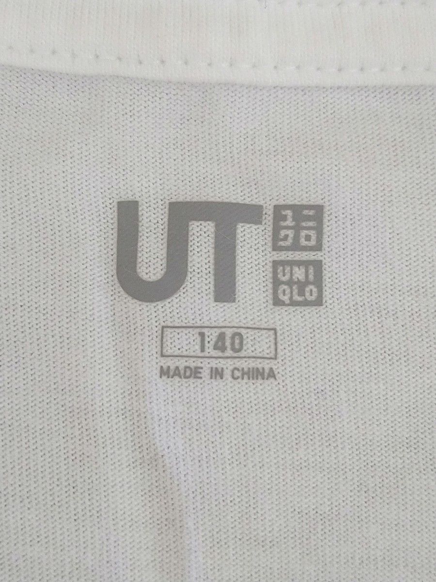 UNIQLO ユニクロ  鬼滅の刃 半袖Tシャツ UT 140  白 ホワイト 子ども服 キッズ