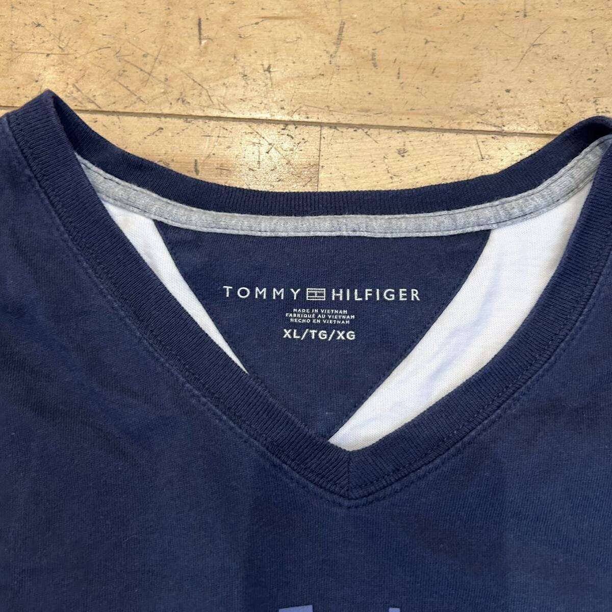 ★TOMMY HILFIGER/トミーヒルフィガー/半袖Tシャツ/半袖/Tシャツ/ロゴ/メンズ/XLサイズの画像4