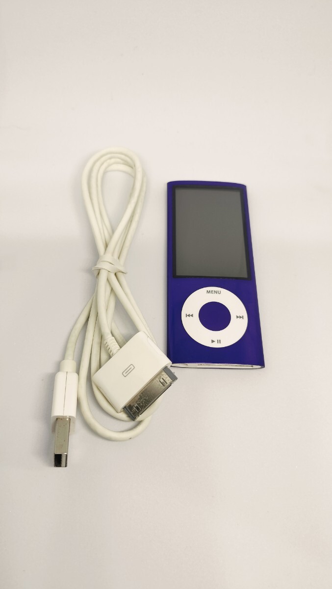 【ジャンク：バッテリー劣化】Apple iPod nano 第5世代 16GB パープル_画像1