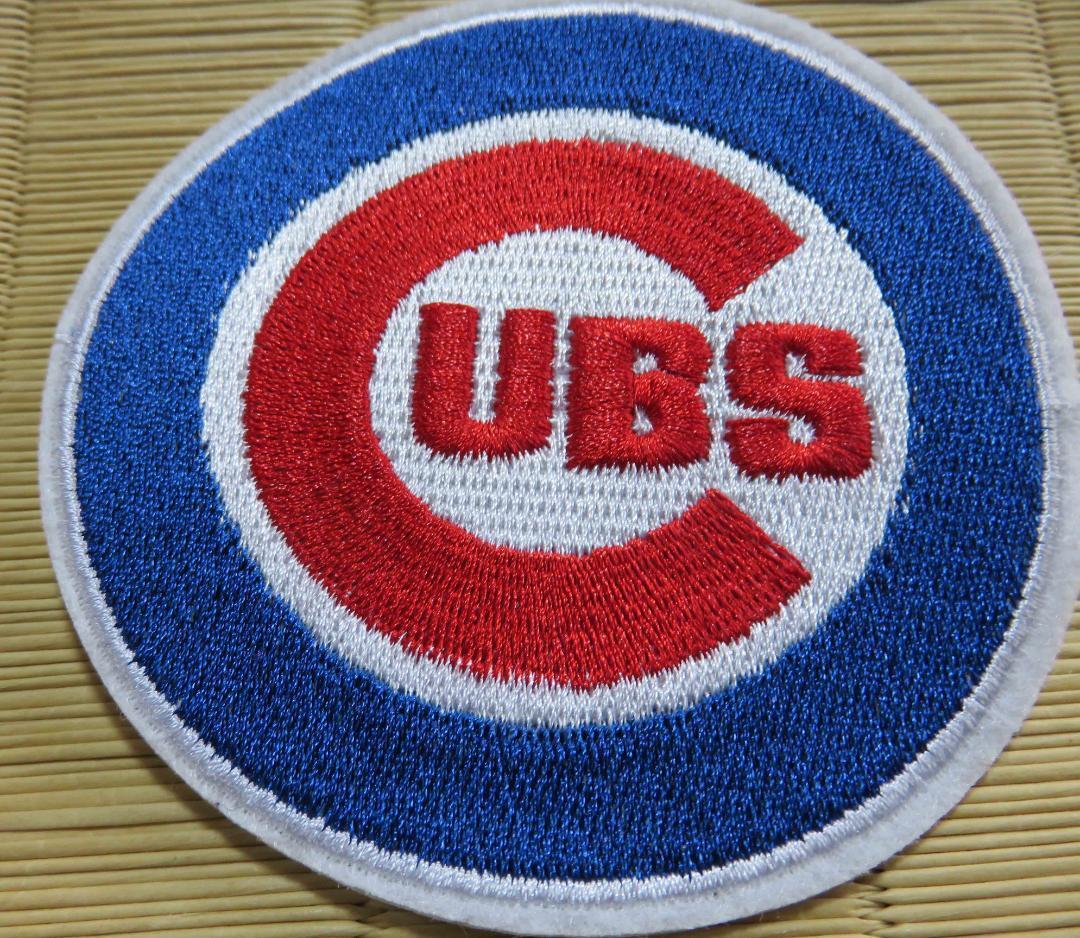 青赤白CB円》 新品シカゴ・カブス Chicago Cubs ベースボール刺繍 