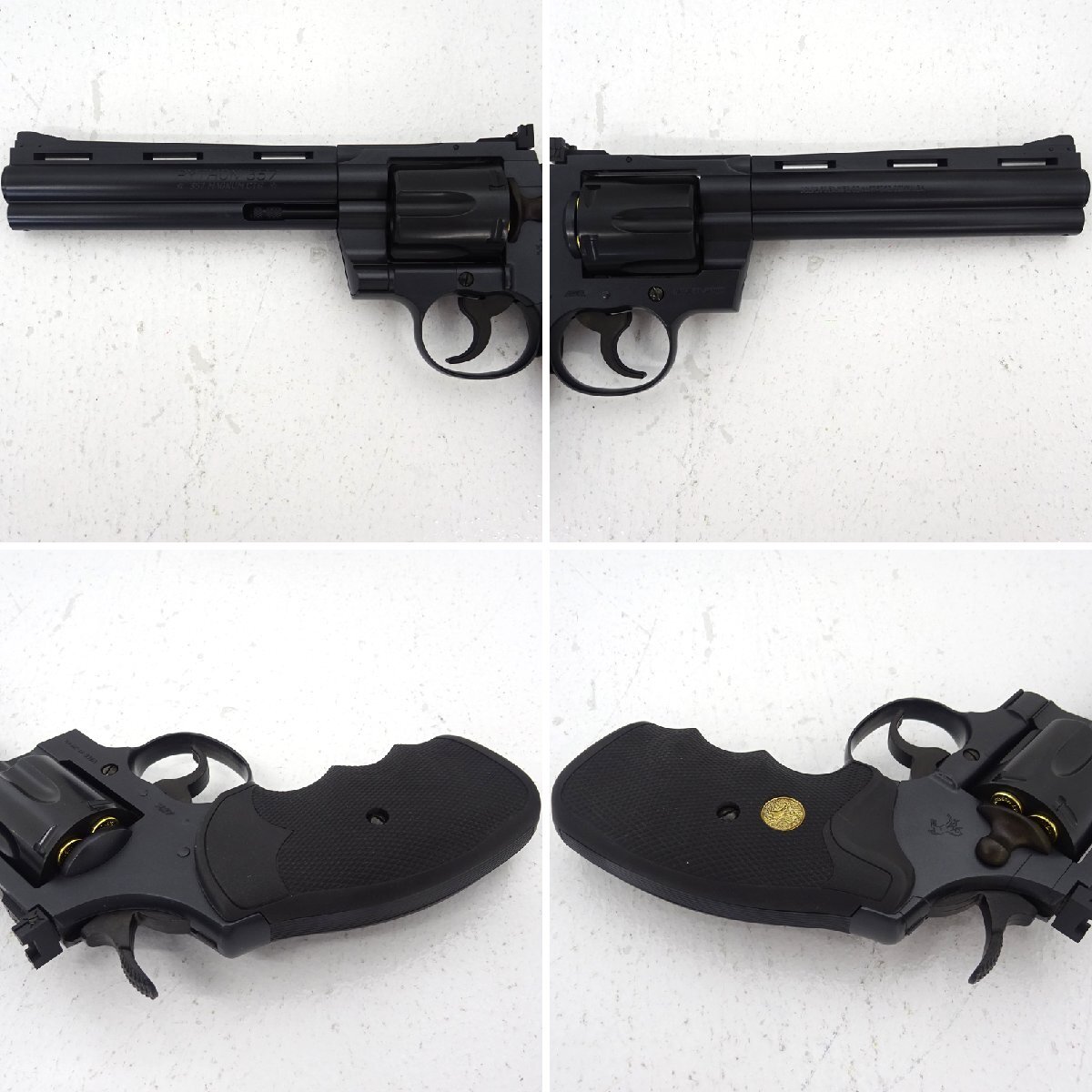 * used *[18 -years old under buy un- possible ] Tokyo Marui Colt python.357 Magnum 6 -inch black model gas gun ( military / airsoft )*[TY736]