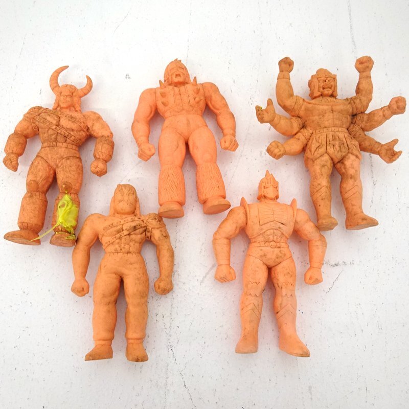 * Junk * Kinnikuman eraser gold erasing doll large amount set sale set *[TY741]