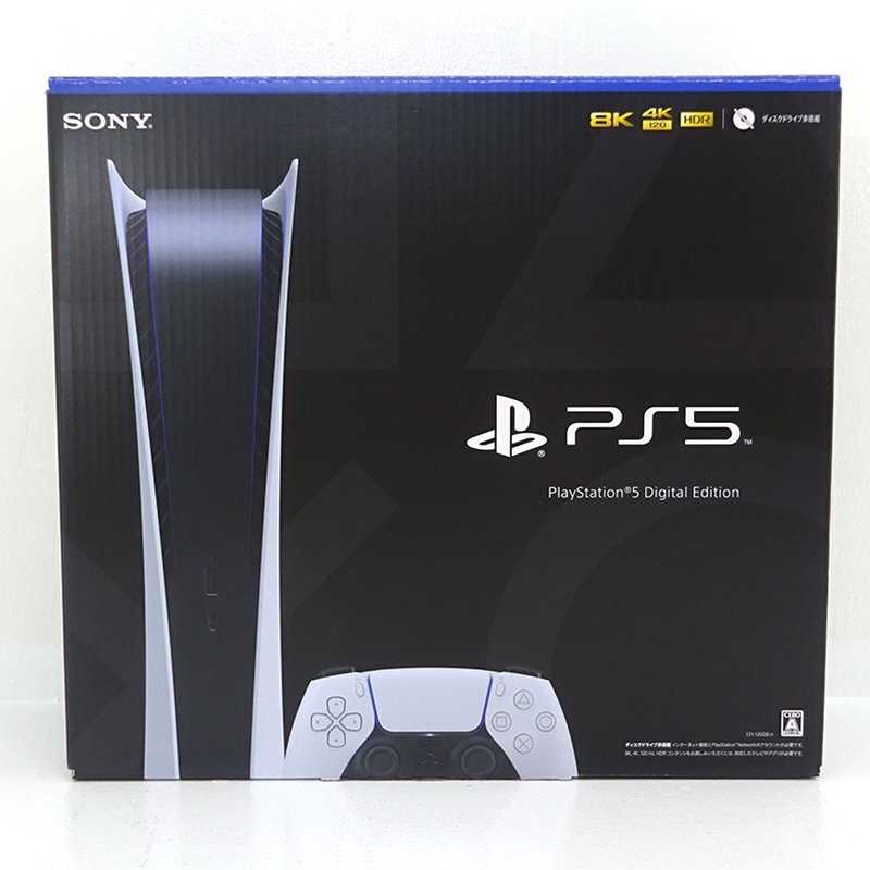 ★中古★PlayStation5 本体 デジタル・エディション ディスクドライブ非搭載モデル CFI-1200B (PS5/プレステ5/1円～)★【GM637】_画像1