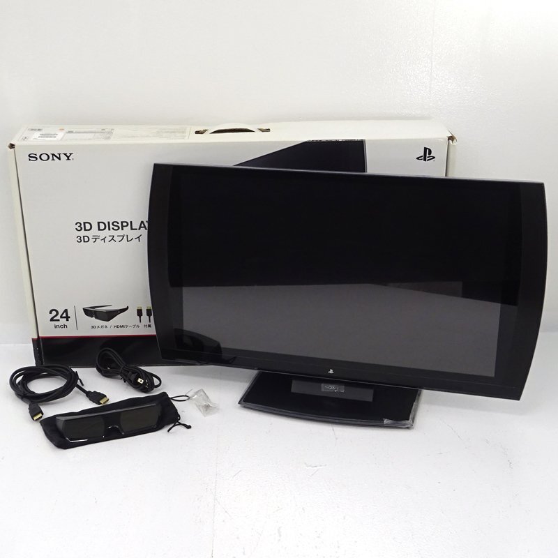 * Junk *SONY PlayStation3 correspondence 3D display 24 -inch CECH-ZED1J (PS3/ peripherals / liquid crystal monitor / PlayStation )*[GM643]