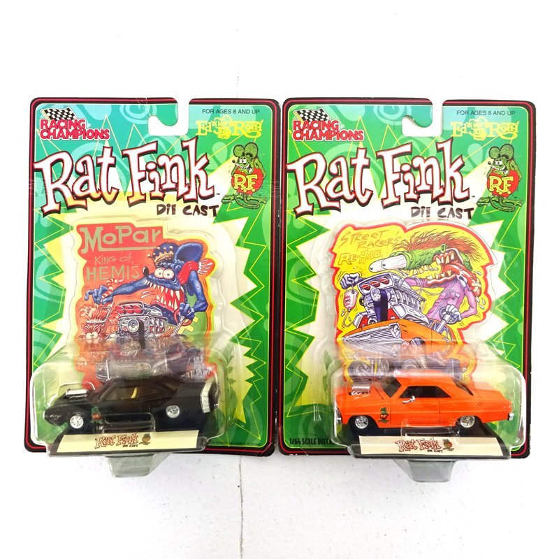 ★未開封★【外箱日焼け】Rat Fink ラットフィンク レーシングチャンピオン 計6点セット (RF/ミニカー)★【TY726】_画像2