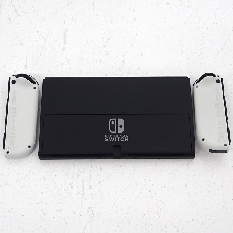 ★中古★Nintendo Switch 本体 Joy-Con(L)/(R)ホワイト 有機ELモデル HEG-S-KAAAA (ニンテンドースイッチ/1円～)★【GM649】_画像3