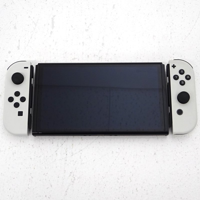 ★中古★Nintendo Switch 本体 Joy-Con(L)/(R)ホワイト 有機ELモデル HEG-S-KAAAA (ニンテンドースイッチ/1円～)★【GM649】_画像2