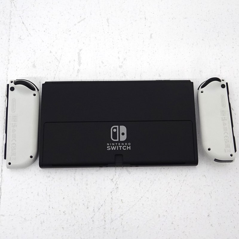 ★中古★【外箱傷み】Nintendo Switch 本体 Joy-Con(L)/(R)ホワイト 有機ELモデル HEG-S-KAAAA (ニンテンドースイッチ/1円～)★【GM649】_画像3