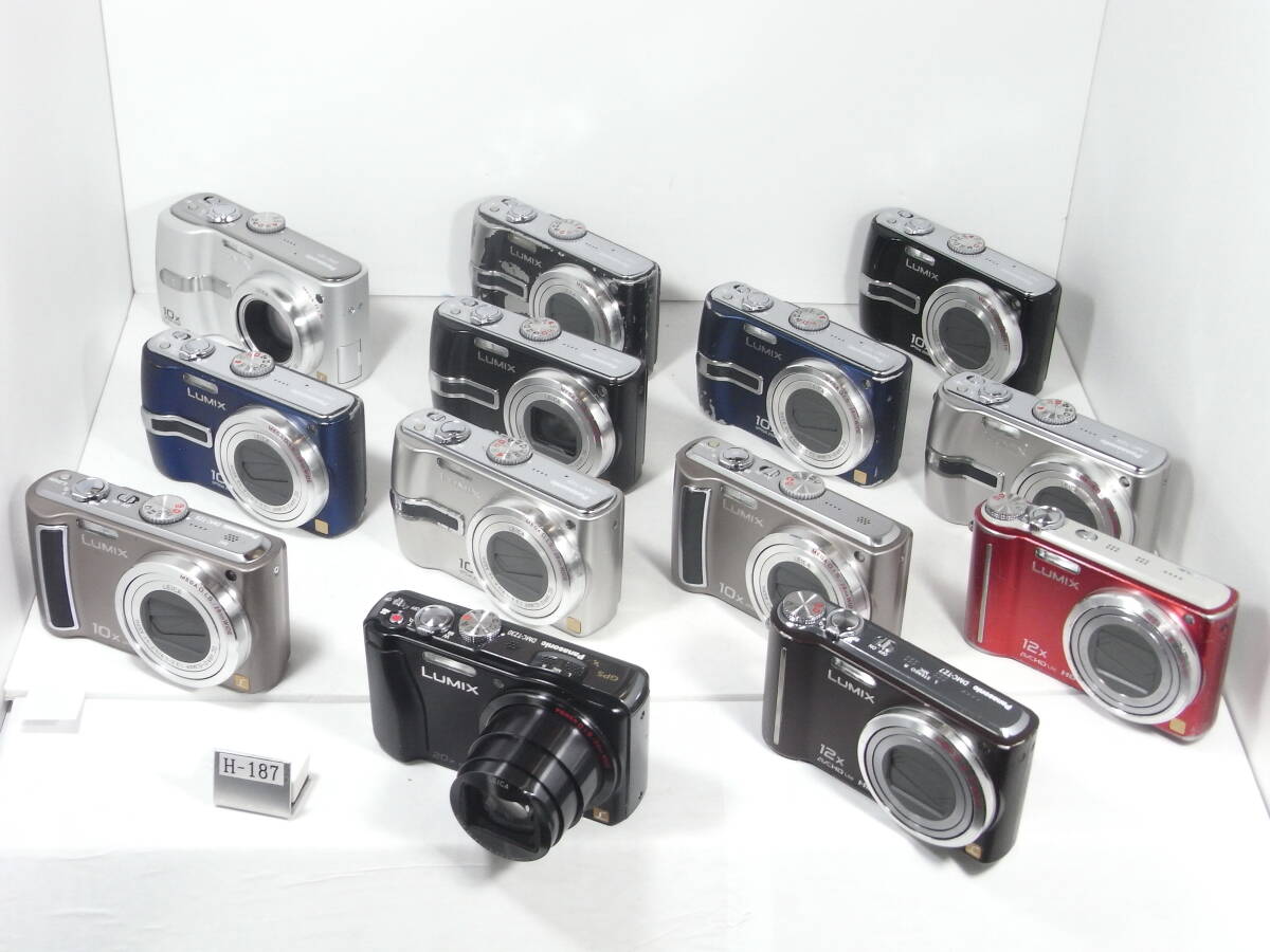 Panasonic Lumix TZ30,TZ7,TZ5,TZ3,TZ1 要修理 まとめて 13台 H-187_画像3