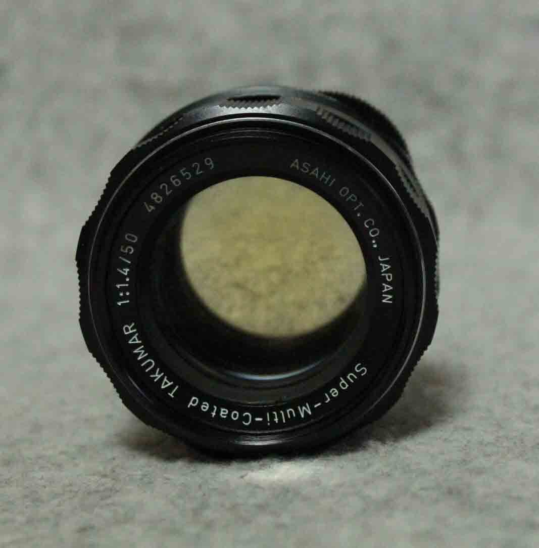 [is419]M42 タクマー レンズ TAKUMAR　50mm f1.4 ASAHI PENTAX アサヒ　ペンタックス 1:1.4 大口径　標準レンズ　単焦点 LENS_画像4