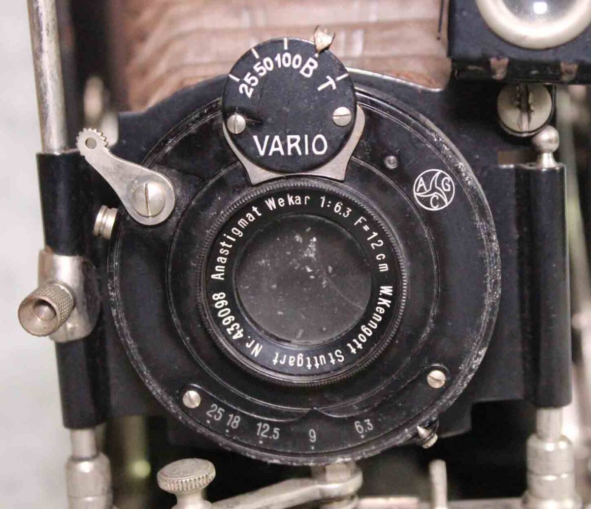 [is418]カメラ VARIO w.Kenngott stuttgart camera 12cm f6.3 120mm 　シュトゥットガルト 蛇腹　_画像7