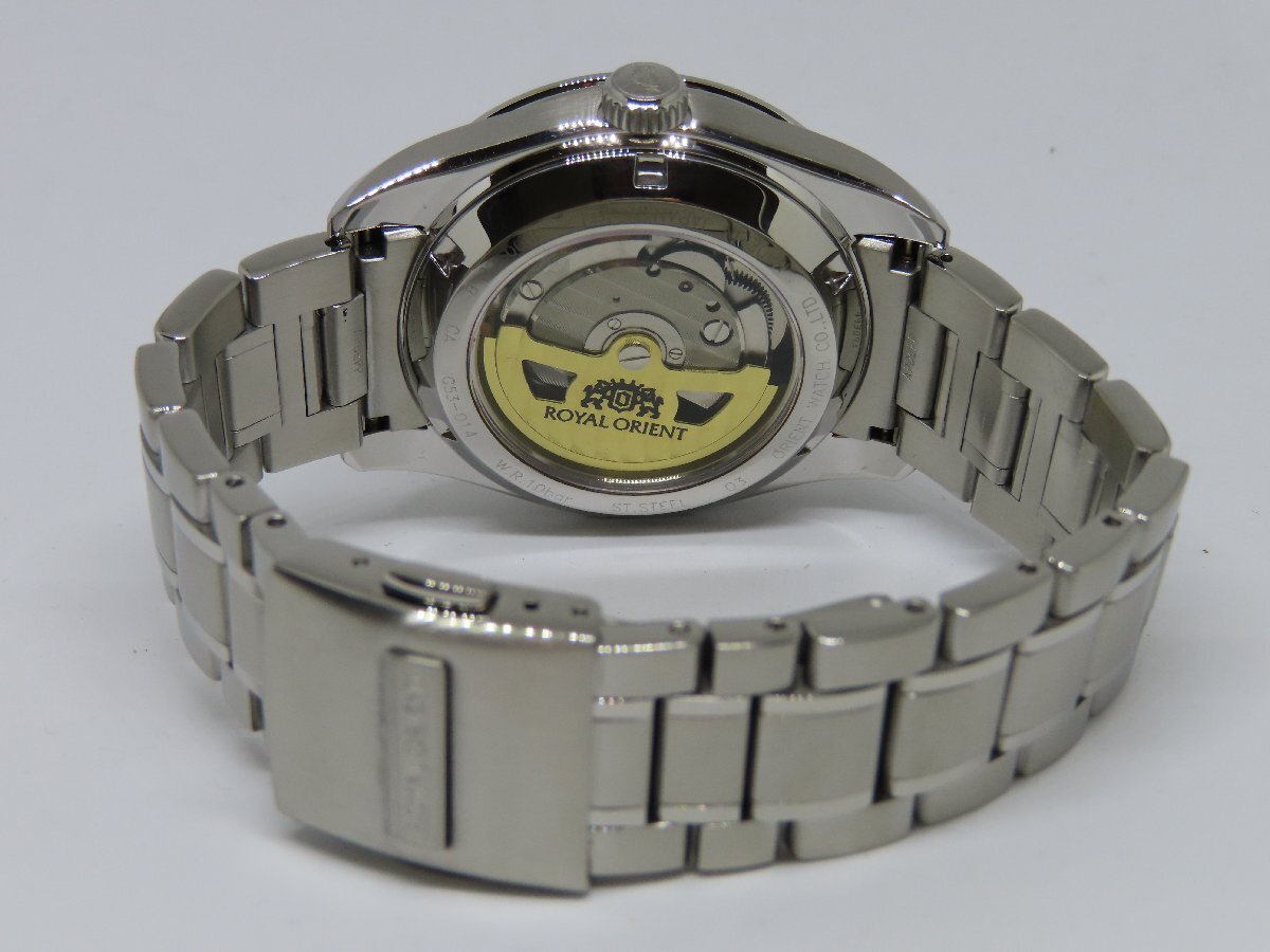 【希少】ロイヤルオリエント レトログラード WE0021JD 自動巻き メンズ腕時計の画像3