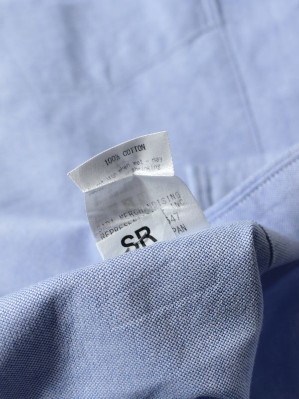 L0167 Maker's Shirt 鎌倉シャツ メンズ MANHATTAN 半袖 オックスフォード ボタンダウン カッター Yシャツ ビジネス カジュアル ブルー L_画像6