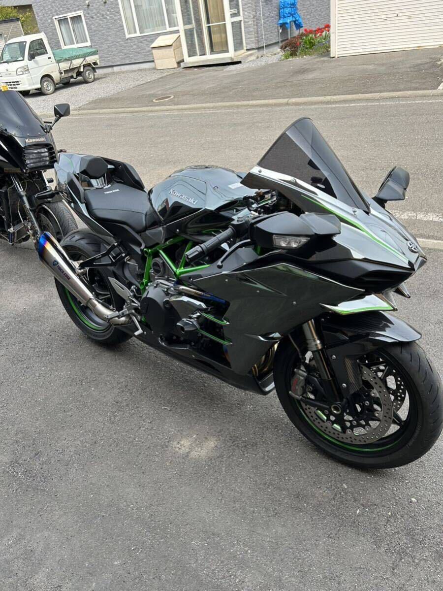 代理出品Kawasaki NINJA H2 カワサキ ニンジャ 2015年式　TrickStar スリップオン　6800km 個人出品_画像1