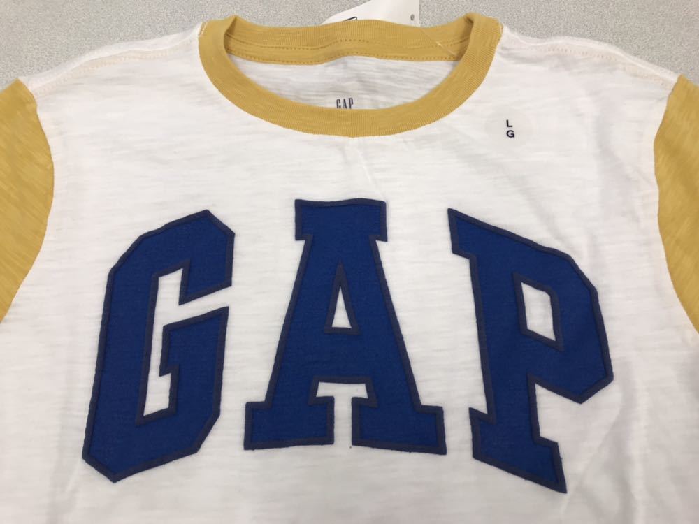 ■ＧＡＰ■新品■1６0サイズ■ギャップ■人気のロゴＴシャツ■白Ｔシャツ■青のＧＡＰロゴ■USA■11・2-1_画像2