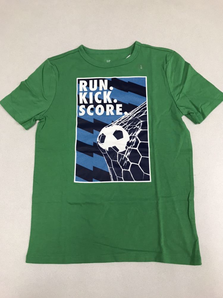 ■ＧＡＰ■新品■150■ギャップ■人気Ｔシャツ■グリーン■サッカー■ＵＳＡ■緑■1-1_画像1