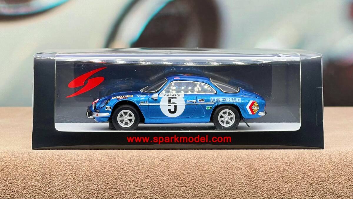 スパーク SPARK 1/43 ルノー アルピーヌ Alpine A110 #5 F1 ラリーモンテカルロ Monte-Carlo Rally 1971 J. Vinatier - M. Gelin S6107の画像1